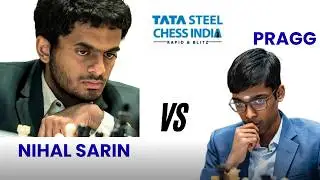 Nihal Sarin vs Praggnanandhaa | Tata Steel Blitz 2026 | Sicilian Defense #tatasteelchess2026 #chess