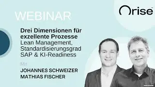 Drei Dimensionen f&uuml;r exzellente Prozesse Lean Management, Standardisierungsgrad SAP & KI-Readiness