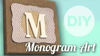 DIY Monogram Art | ArtsyPaints