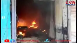 Fire breaks out in Bholakpur Plastic Godown in Hyderabad | Telangana State | CVR NEWS