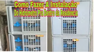 COMO FAZER A INSTALAÇÃO DA SAÍDA DO HIDRÔMETRO PRA RESIDÊNCIA