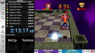 🔴[Speedrun Any%] Crash Bash - 2 players with Crash and Cortex - 2:13:17