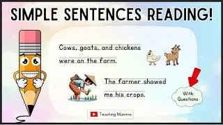Let's Read! | Simple sentences for Kids| Grade 1 Reading | Kinder & Grade 1 Reading#readingactivity