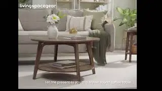 Modern Round Coffee Table with Hidden Storage &ndash; The Perfect Living Room Upgrade