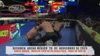 CMLL - DANIEL GARCIA - WHEELER YUTA (R) VS NIEBLA ROJA - &Aacute;NGEL DE ORO (C) /ARENA M&Eacute;XICO / 28-11-25
