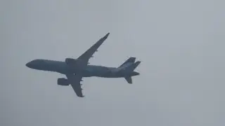 Breeze Airways A220-300 (MX584, N253BZ) landing to ISP Airport over my house from VRB
