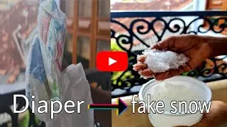 Can we make snow with a diaper??? #Experiment [[CYBERTECH]]