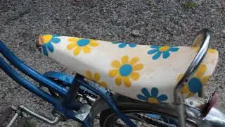 Vintage Blue Univega Banana Seat Bicycle!