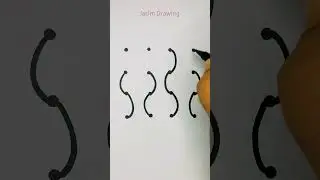 3D Drawing | How to draw 3D Drawing From 12 dots | Dots Drawing #jasimdrawing #art #drawing #shorts