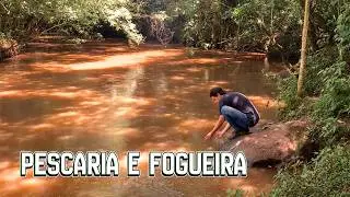 PESCARIA com FOGUEIRA: um dia no modo raiz 🔥🎣