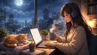 lofi sleep, lo-fi rain 💤 1 hours music 😴 beats to sleep/relax to - music for insomnia & anxiety
