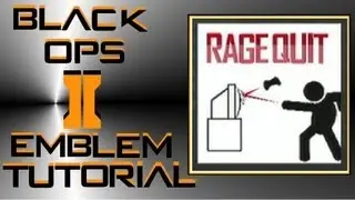 Call of Duty Black Ops 2 : Funny Rage Quit Emblem Tutorial