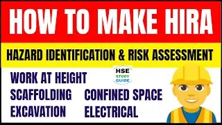 How To Make HIRA (Hazard Identification & Risk Assessment) | Work at Height | Scaffolding