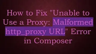 How to Fix 