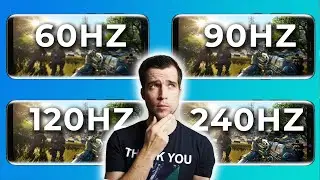 60Hz vs 90Hz vs 120Hz vs 240Hz PUBG Mobile - Can YOU spot a Difference?