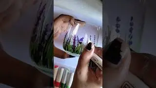 Painting on Glass Tumbler using Flair Acrylic pen 🤩✨#shorts #craft #diy #acrylicmarker #artandcraft