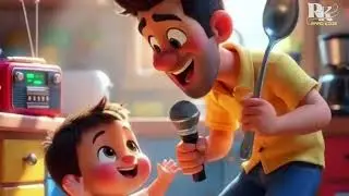 The Kitchen Dance with Dad & JJ| Fun Movement Song for Kids | Nursery Rhymes & Kids Songs