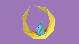 DIY Origami Moon Craft #shorts