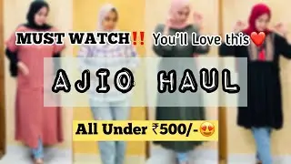AJIO HAUL | Under ₹500/- | Tops & Dresses | WORTH BUY‼️ | Malayalam #trending #youtube #haul #ajio