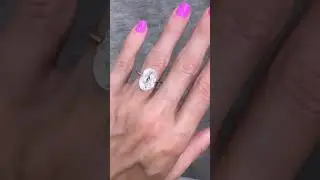 Stunning Antique Oval Cut 5-Carat Ghat Spreads Diamond Ring | Vintage Elegance!