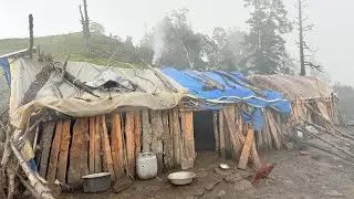 Best Life in the Mountain Village During the Rainy Time | Organic Shepherd Food | Most Peaceful Life