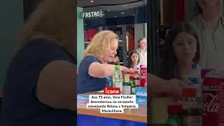 &Iacute;cone, Aos 73 anos, Vera Fischer desembarcou no aeroporto esbanjando Beleza e Simpatia, Maravilhosa.