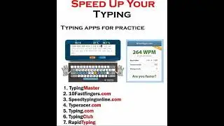 Typing Skills Top 7 apps for screen #viral #india #google