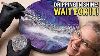 I Added More Crushed Mirror with Resin and Now We Wait… | Ocean Resin Art 5
