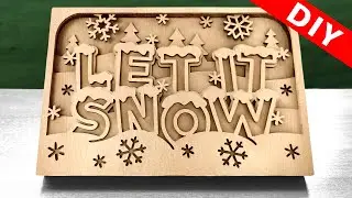 Let It Snow - scroll saw christmas project