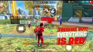 Free Fire But Everything is Red Solo Vs Squad Challenge - Garena Free Fire Max