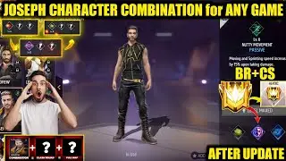 Best Joseph Character Combination for ANY Game | Best Character Skills for Clash Squad
