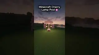 Minecraft Simple Cherry Lamp Post🌸 | #minecraft #shorts