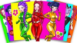 HUNTRIX DRESS-UP LIKE TOTALLY SPIES - KPOP DEMON HUNTERS | FASHION STICKER PAPER DIY