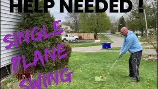 One Plane Swing | Golf Advice Needed | is my golf swing too flat ? | Left Handed Golf