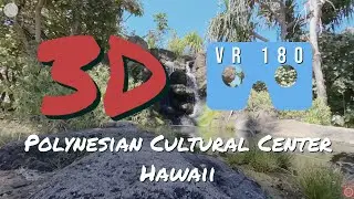 VR 180 Hawaiian Waterfall Polynesian Cultural Center Laie Hawaii - Great for Oculus
