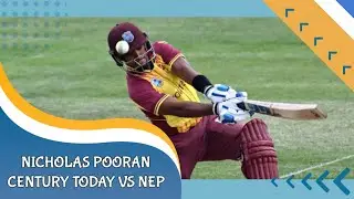 Nicholas Pooran century today vs Nep || Nicholas Pooran 100* runs today || #nicholaspooran #wivsnep