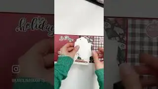 Easy Christmas card folio! Make those last minute gifts and put in some gift cards. #christmascard