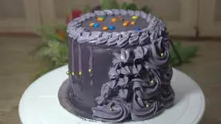 Beautiful Purple 💜 Color Cake Design / Spice And Sweet