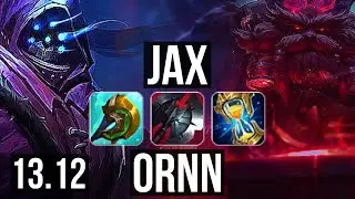 JAX vs ORNN (TOP) | Rank 4 Jax, 7/1/3, Dominating, Rank 17 | KR Challenger | 13.12