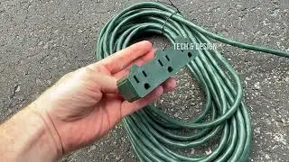 Ritecord 39-ft 16/3 Outdoor Extension Cord with 3 Grounded Outlets, Green