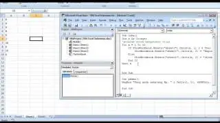 VBA Excel Dasar 10 - Spesifikasi program pada sheet tertentu