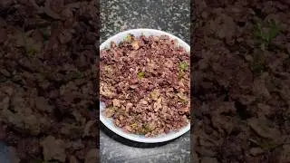 Goat blood fry | Mutton blood fry kannada.               #southspecialswadh #bloodfry