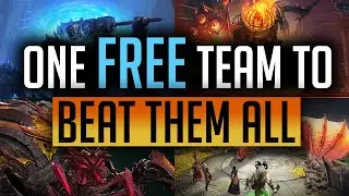 RAID | THE ULTIMATE ONE TEAM TO BEAT ALL LEVEL 20 DUNGEONS! ALL FREE CHAMPIONS!