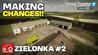 MAKING CHANGES TO THE FARM YARD!! FS22 Timelapse Zeilonka Ep 2