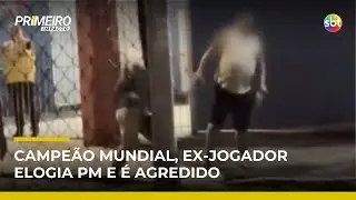 Perdig&atilde;o, ex-jogador do Inter, &eacute; agredido por policial ap&oacute;s partida em Curitiba | #PrimeiroImpacto