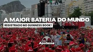 A MAIOR BATERIA DO MUNDO |  FAN FEST RIO CAPITAL DO CARNAVAL | PRAIA DE COPACABANA