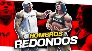 ⛔️Cómo entrenar HOMBROS en el GYM?🚀(Hombros REDONDOS) con AMAZONA y ALEJO ANTIFIT Hard Blends!