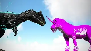 Guardian Allosaurus vs. Malin Unicorn | ARK #Short Fight 🦎