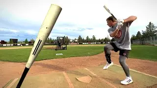 JT's first time swinging the Bonesaber Hybrid | Baseball Bat Bros BP Sesh