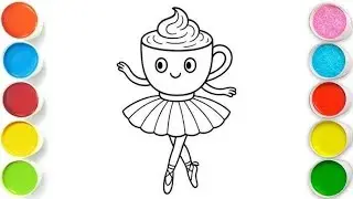 Ballerina Cappuccina Drawing, Painting & Coloring For Kids and Toddlers_ Child Art